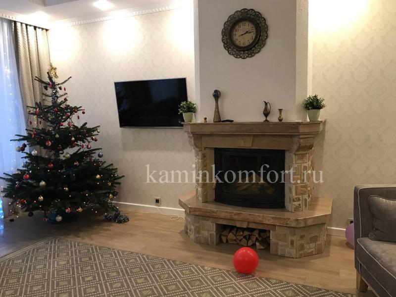Облицовка из мрамора и златолита. Камины по индивидуальным размерам