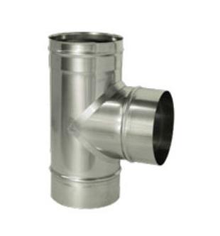 Тройник 90° одностенный. Дымоход "Дымок" (Россия Вулкан)