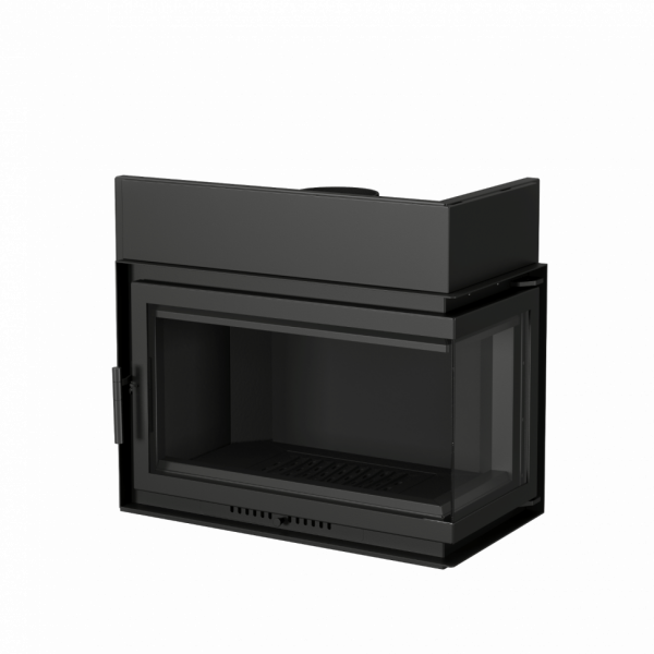 Топка ECT Font/800/R 18 кВт, угловое стекло справа. Echatech Fireplace Systems