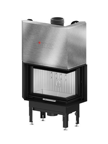 Каминная топка Hitze  HST 54x39L/R G (угловое стекло).  HITZE (Польша)