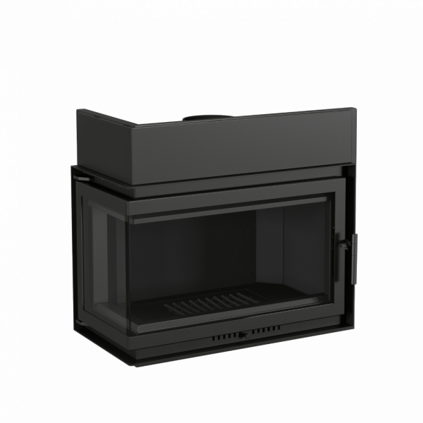 Топка ECT Font/800/L 18 кВт, угловое стекло слева. Echatech Fireplace Systems