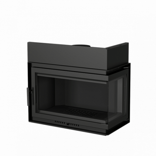 Топка ECT Font/800/R 18 кВт, угловое стекло справа. Echatech Fireplace Systems