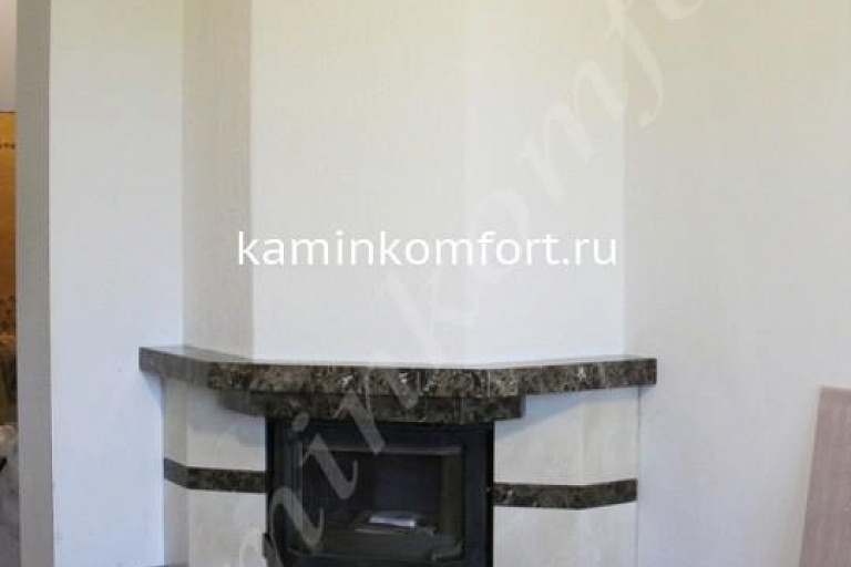 Каминная облицовка Лео на угловую топку