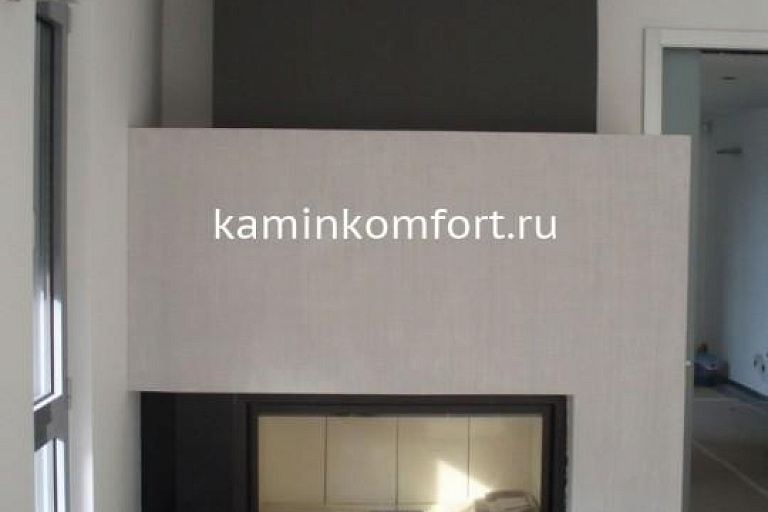 Камин в современном стиле с топкой Hitze