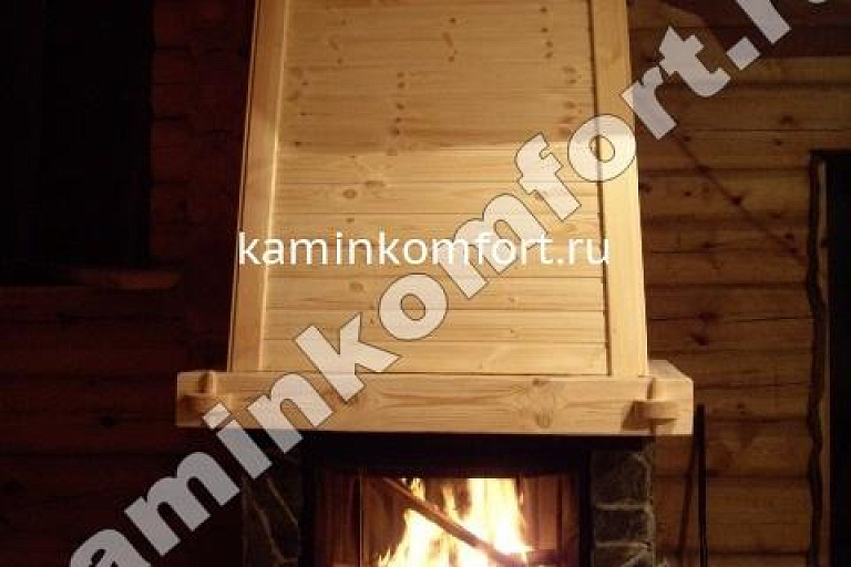 Камин в стиле шале с топкой Tekno 3
