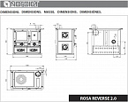 Кухонная печь La Nordica Rosa Reverse. Печи с плитой и духовкой La Nordica (Италия)