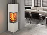 Печь камин Ember Стеван  700 XL (белый). Камины-печи Ember (Сербия)