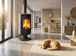 Печь Arktis 8 поворотный. Печи камины ABX (Чехия)