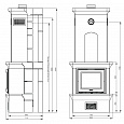 ПЕЧЬ-КАМИН K11, SK 1002, угловой  (KEDDY). Каменные печи-камины Keddy (Швеция)